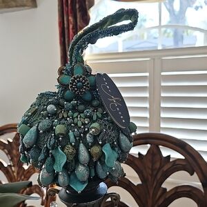 mary frances turquoise  evening bag